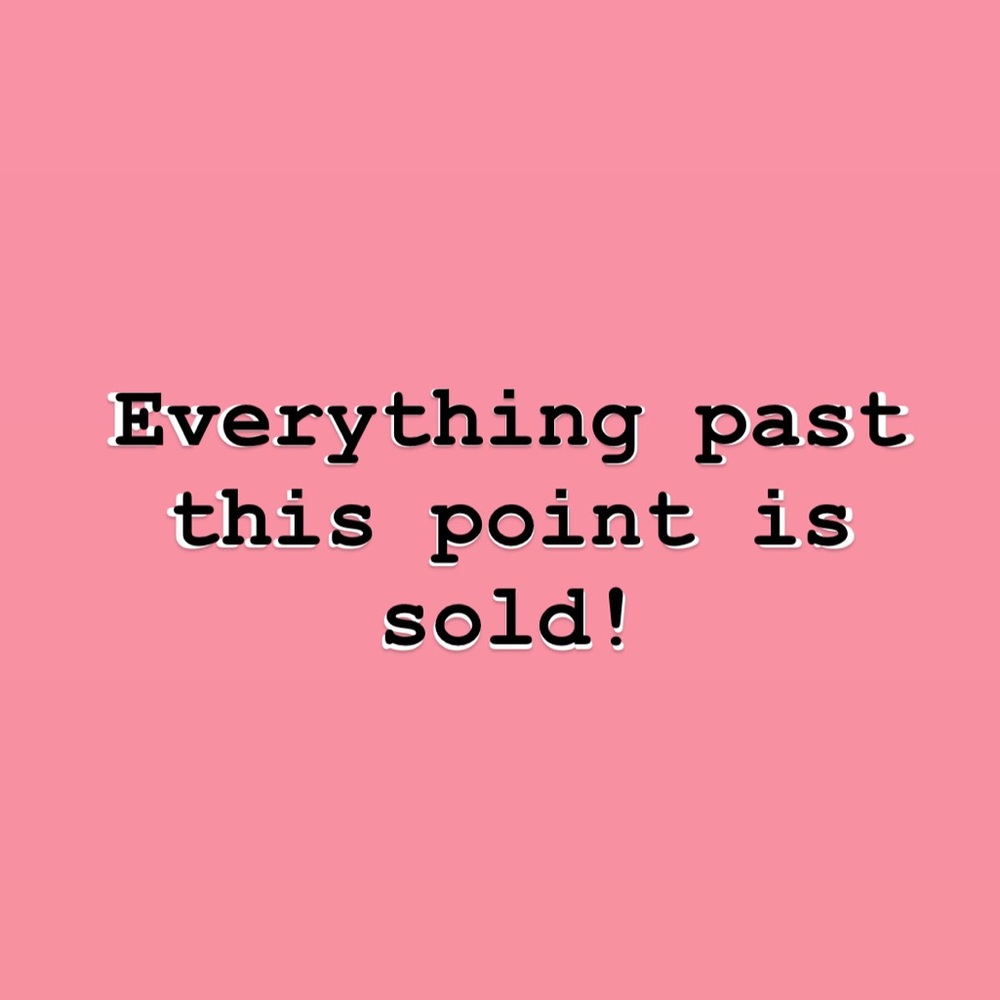 Sold Items!